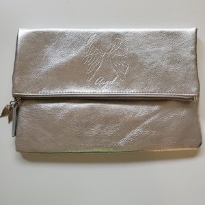 Victoria's Secret Silver Lined Foldover Clutch